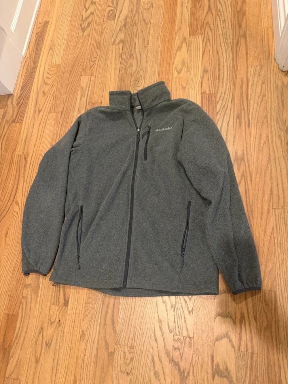 Columbia Men's Dark Gray Full-Zip Fleece Jacket
